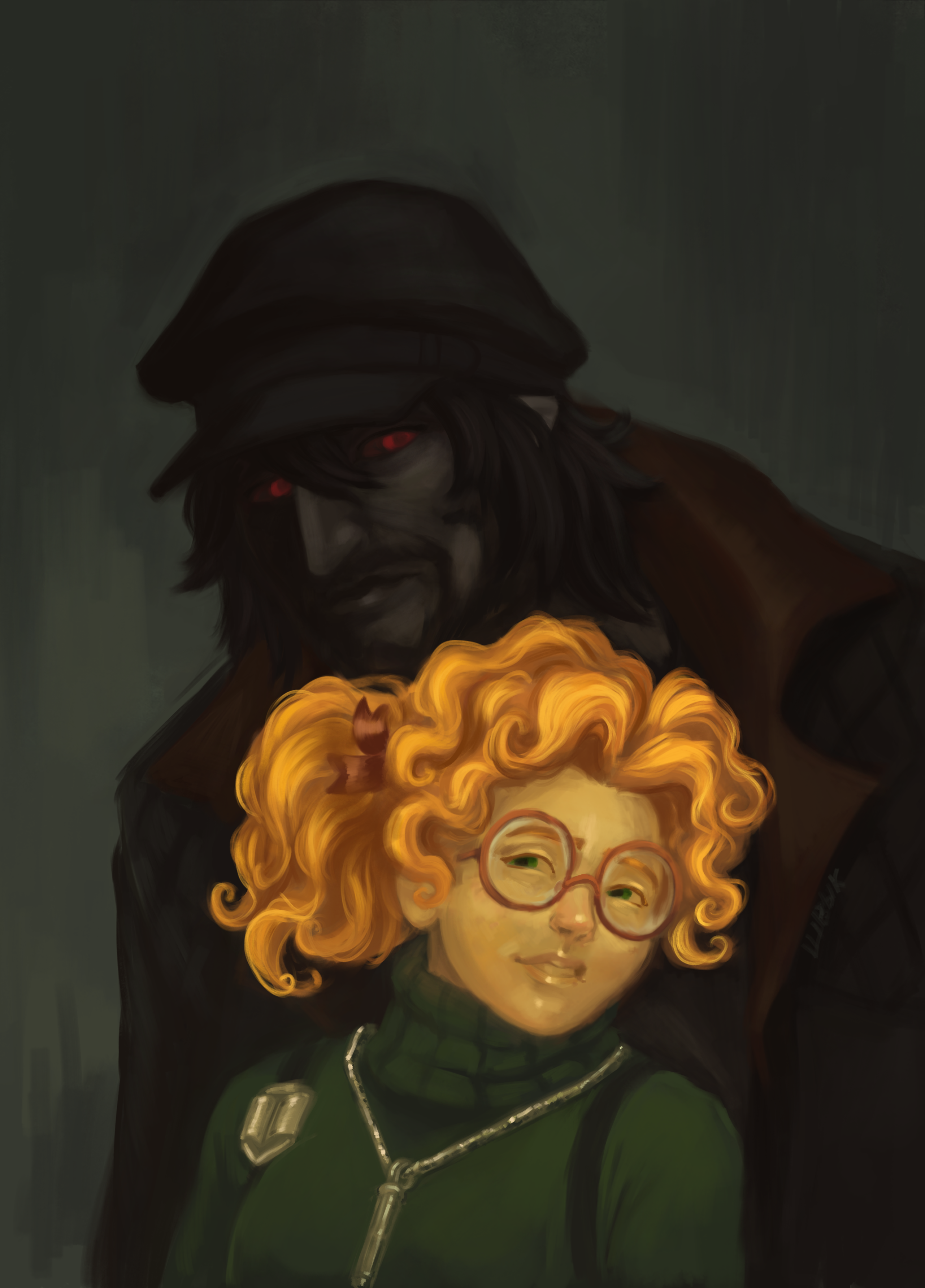 The sunshine that does not burn a vampire.